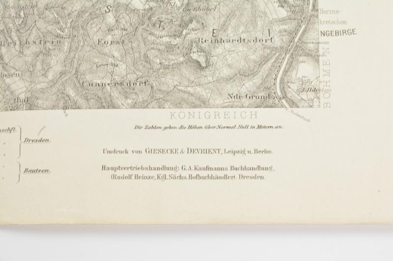 German WW1 Mapcard of Dresden
