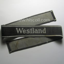 Waffen-SS, 1943/44 pattern cuff-title (ie. 'Ärmelstreifen') depicting the...
