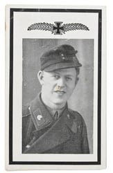 German Deathcard WH Panzerman Josef Fuchs Invasionfront