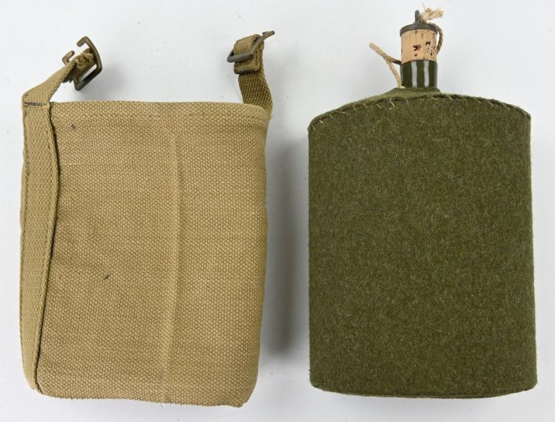 British WW2 Water Canteen with Cover 1943