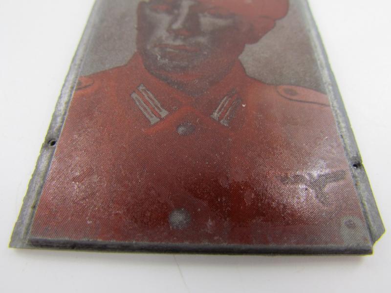 Original German Newspaper Photo “Druckplatte” (printing plate)