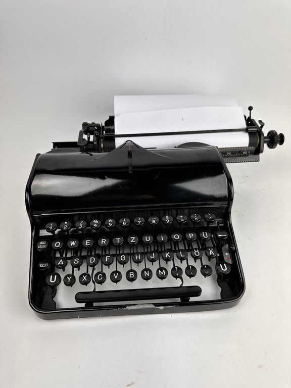 Rare Black Waffen-SS typewriter by Olympia