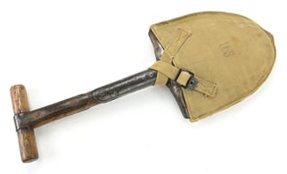 US WW2 Paratrooper Shortened T-Shovel with BM Cover
