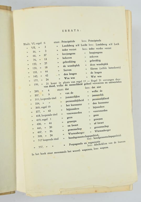Flemish WW2 Version of Adolf Hitler Mein Kampf  'Mijn Kamp'