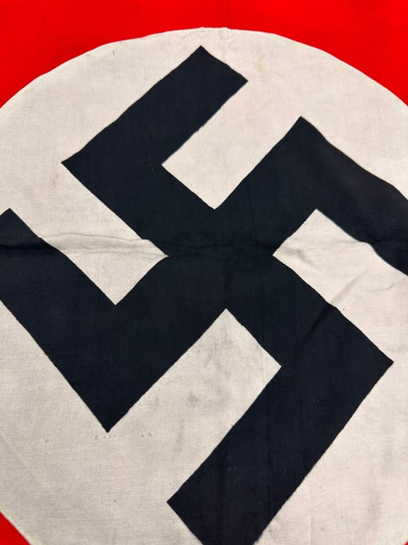 WW2 German double-stitched house flag "NSDAP"