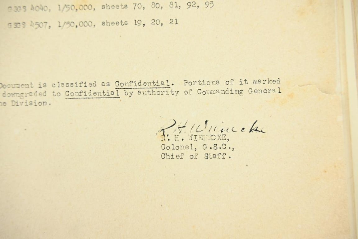 US WW2 82nd Airborne Division Battle of the Bulge Document Set