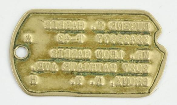 US WW2 Dog-Tag 'Eugene C. Harris'
