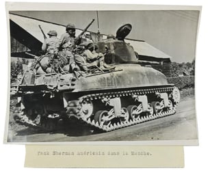 US WW2 Press Photo 'Normandy Campaign'