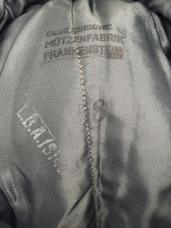 Luftwaffe Winter Fur Cap Maker Marked and LBA Stamp....Mint