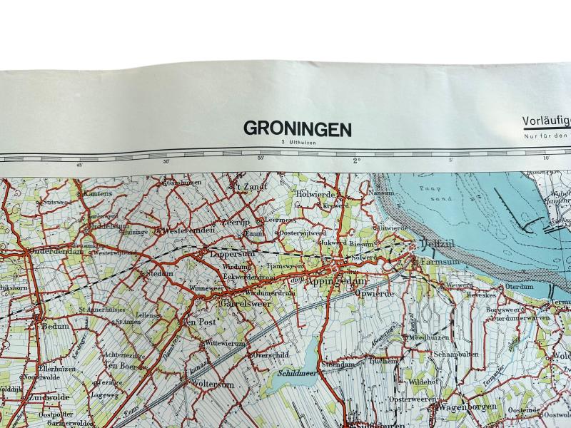 German issue map 1:100 000 Groningen (The Netherlands)
