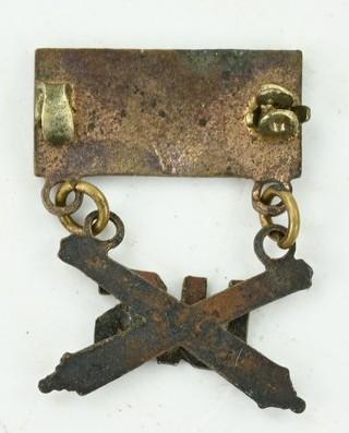 US WW2 Blue star Son-in-Service Artillery Pin