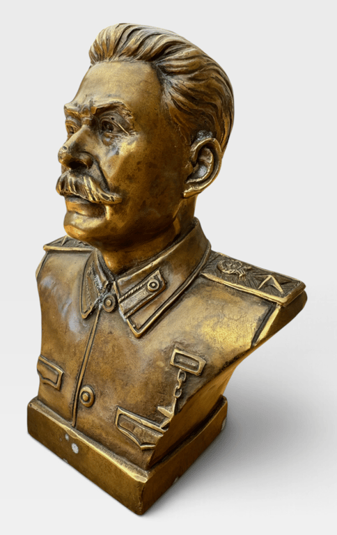 Soviet Joseph Stalin Bronze Bust