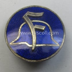 Nicely preserved - and typical bright blue-coloured enamelled!...