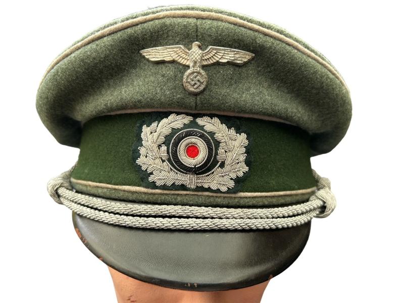 WH ( Heer ) Propaganda Company Officers Visor Cap...Very Rare