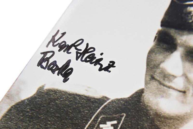 Signature of Waffen-SS KC Recipient 'Karl-Heinz Boska'