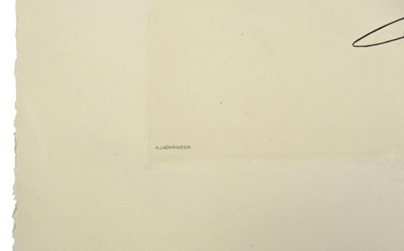 German Third Reich Litho 'Erich Raeder' by K.J.Böhringer