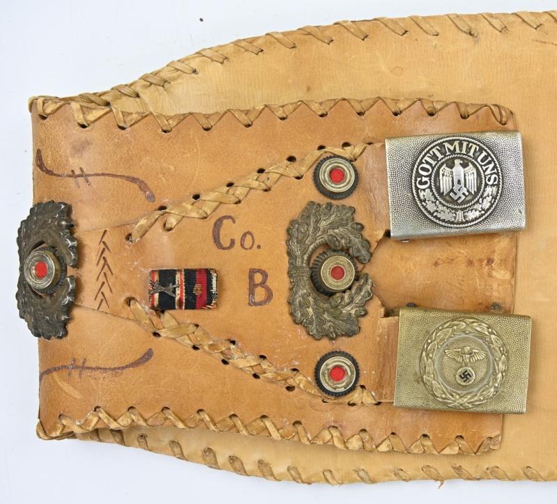 US WW2 Named Motorcyclist 'Souvenirs' Kidney Belt