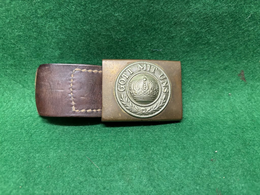 Imperial German Prussian Belt and Belt Buckle