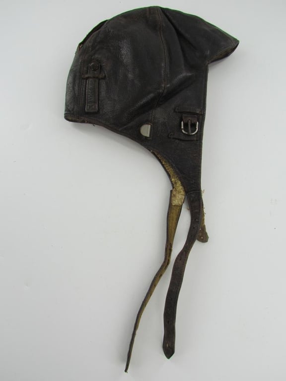 Luftwaffe FK33 Flight Crews Leather Winter Helmet