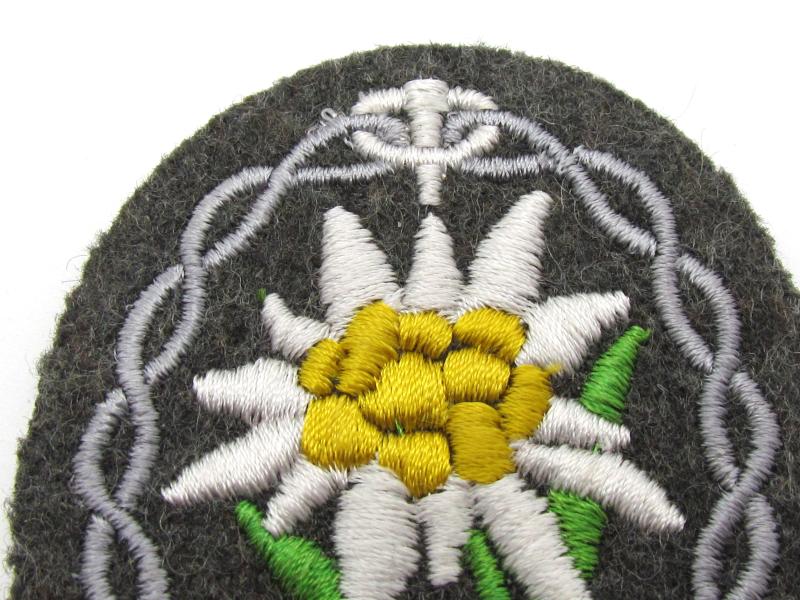 Wehrmacht Gebirgsjäger Edelweiss sleeve badge