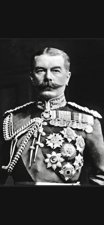 RARE DOUBLE INK SIGNED LETTER & ENVELOPE, BRITISH FIELD MARSHAL LORD KITCHENER 1910. ADDITIONAL PHOTOS