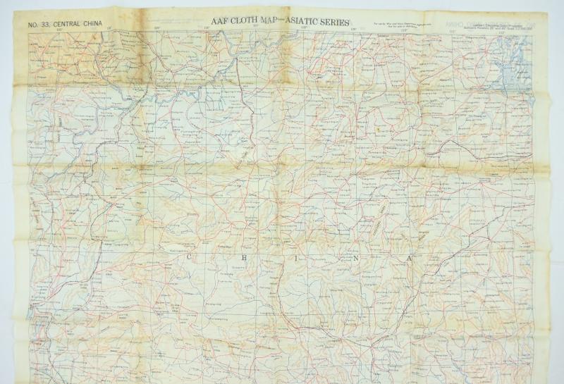 USAAF WW2 Escape Map 'French Indo China'