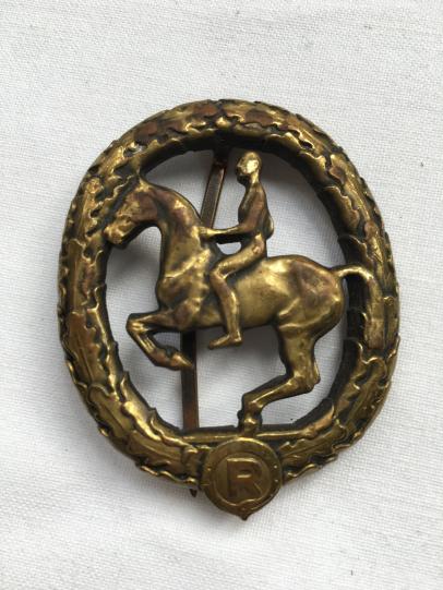 German 'Reiterabzeichen' in Bronze