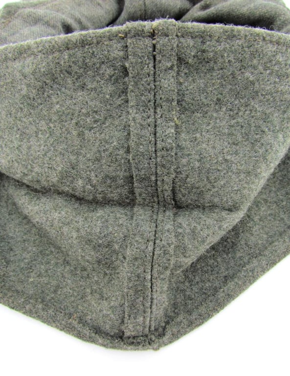 Late war Italian made double button Heer M43 field cap