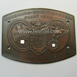 Commemorative N.S.K.K.-/D.D.A.C.-related car-plaque (ie. 'Erinnerungs- o. nichttragbare Kfz-plakette')...