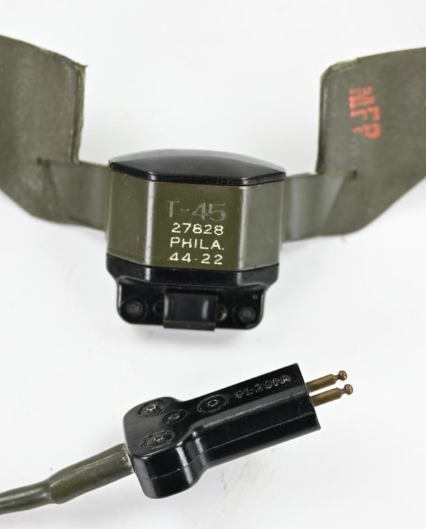 US WW2 T-45 Troath Microphone