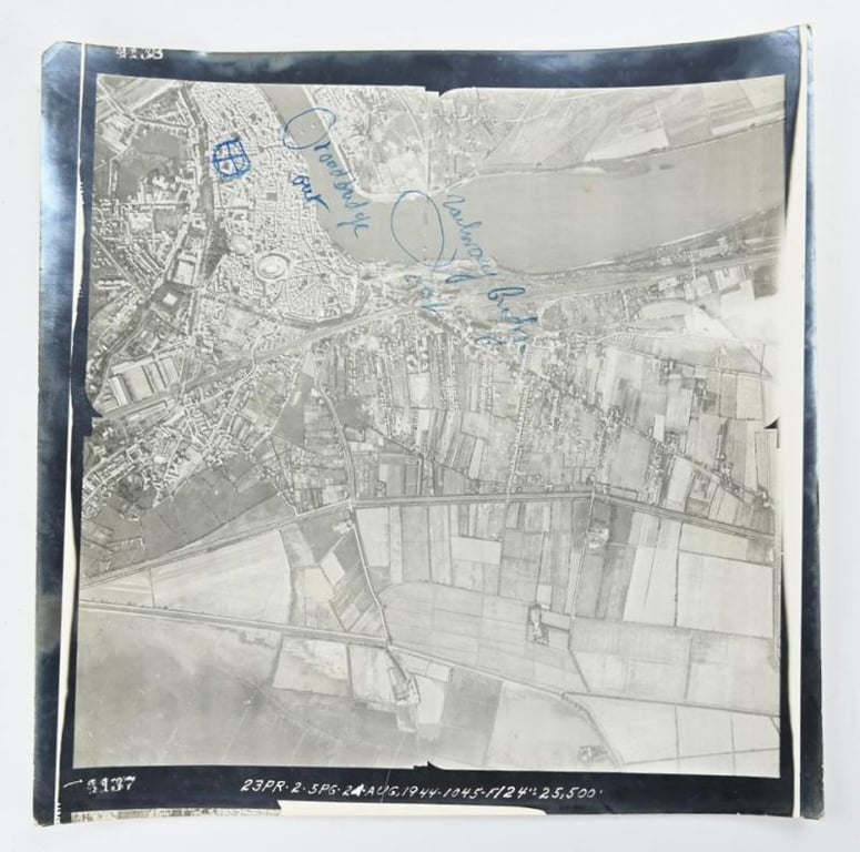 Allied WW2 Aerial Reconnaissance Picture France