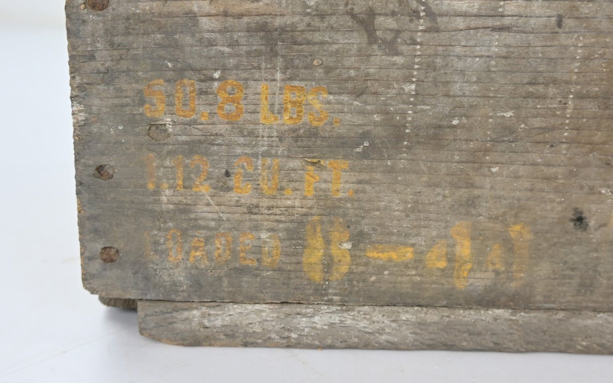 US WW2 60mm Mortar Rounds Ammo Box