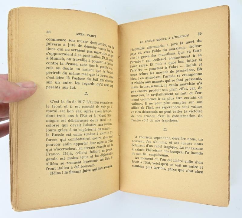 French WW2 Version of Adolf Hitler Mein Kampf 'Mon Combat'