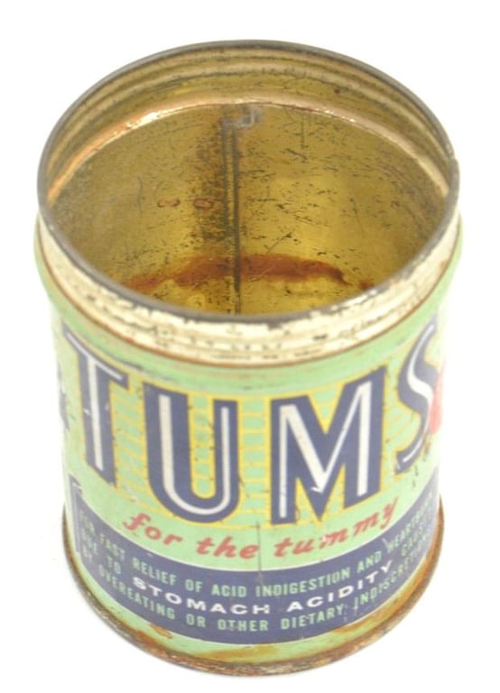 US WW2 Era Tin Can 'Tums for the Tummy'