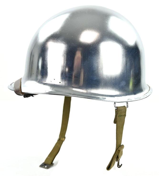 US WW2 Chromed Swivel Bale Helmet 'Schlueter'