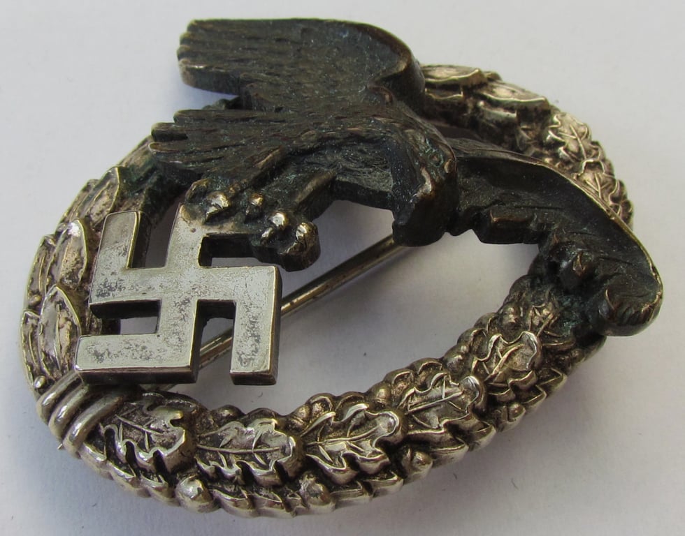 Luftwaffe Observer Badge by P. Meybauer, Berlin – Early Tombak/Buntmetall