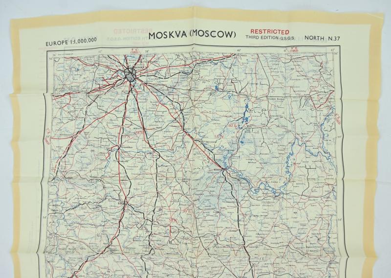 British RAF Escape Map 'Moscow'