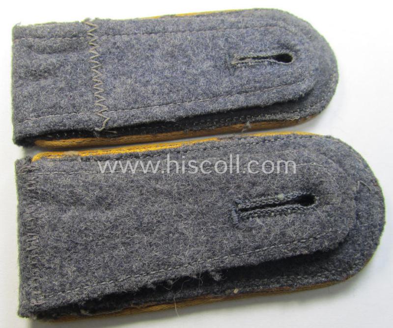 Attractive - and fully matching! - pair of mid- (ie. later-) war-period, WH (Luftwaffe) NCO-type shoulderstraps as was intended for usage by an: 'Unteroffizier der Flieger o. Fallschirm-Truppen'