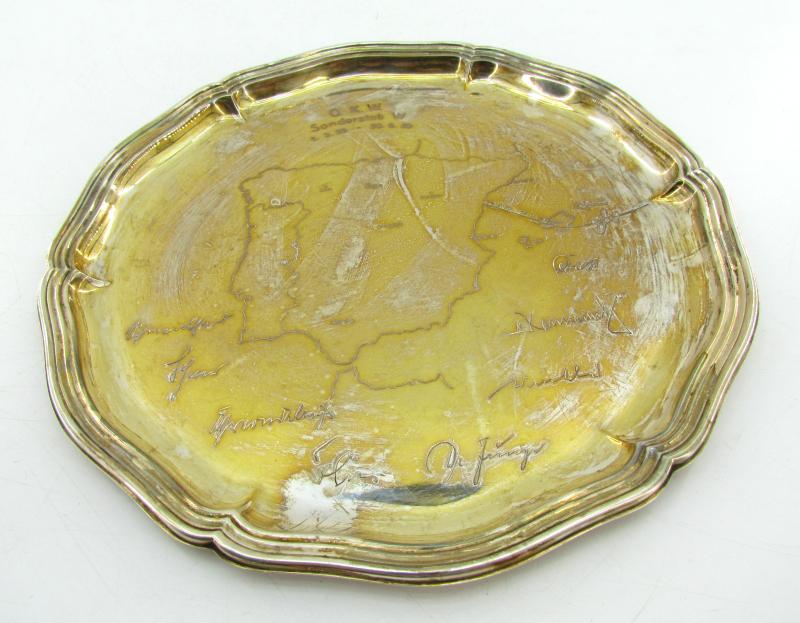 Legion Condor large silver commemorative plate