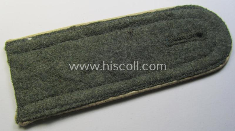 Single, early- (ie. mid-war-) period, WH (Heeres) 'cyphered', NCO-type (ie. 'M40'/'M43'-pattern-) shoulderstrap as was intended for usage by an: 'Unteroffizier des Wehr-Ersatzdienstelle im Wehrkreises XIII'