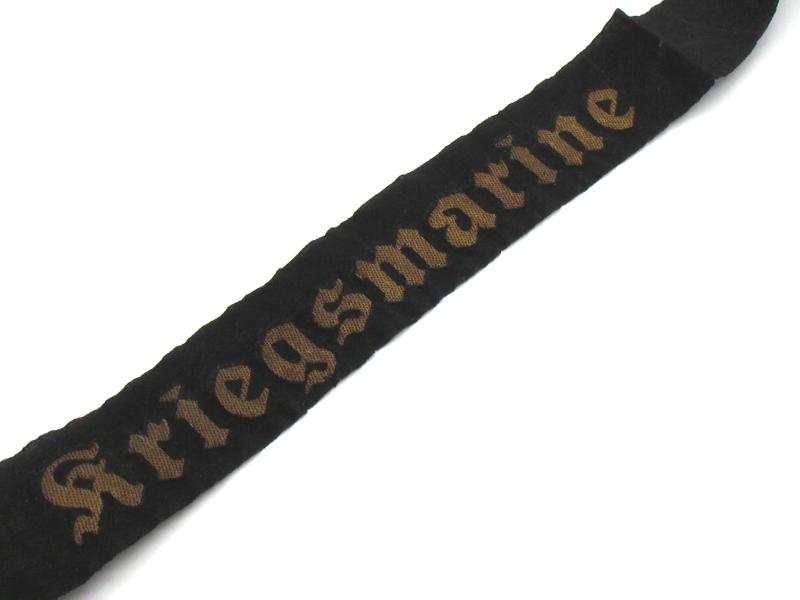 'Kriegsmarine' Cap Tally ( Mützenband )