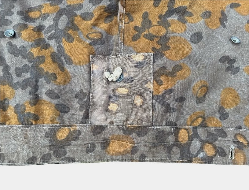 Rare Original Waffen-SS Reversible Planetree Camouflage Zeltbahn 31