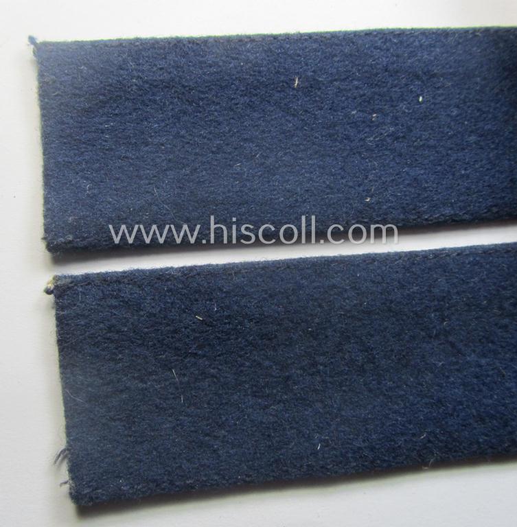 Darker-blue toned, WH (Luftwaffe) cuff-title (ie. 'Ärmelstreifen') entitled: 'Afrika' (being a full-length example that comes in an issued-, used and/or carefully tunic-removed, condition)