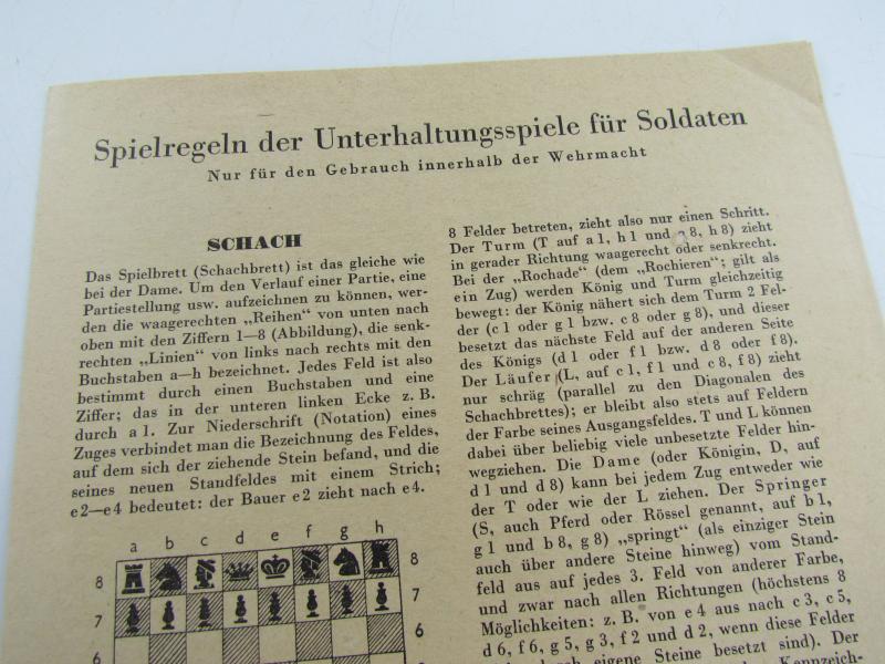 Wehrmacht 'Unterhaltungsspiele für Soldaten