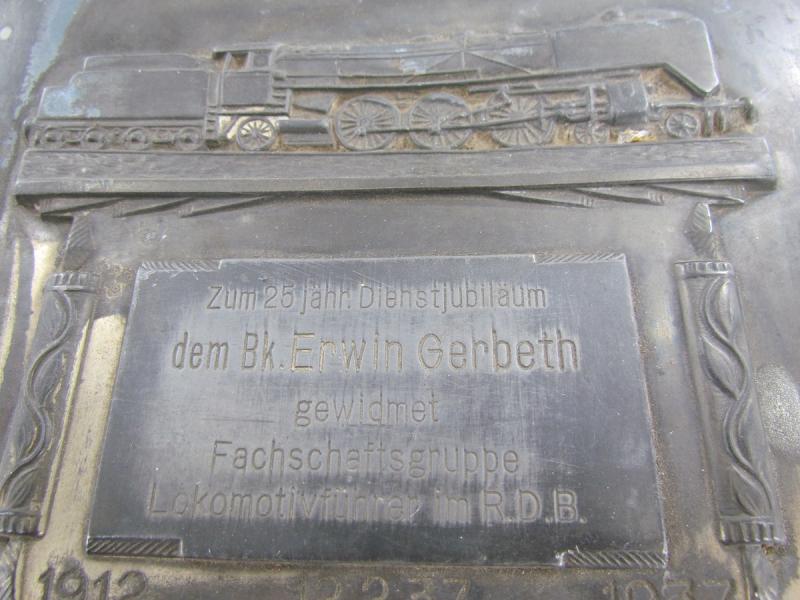 WEIMAR Reichsbahn 25 Year Service Award - 1937