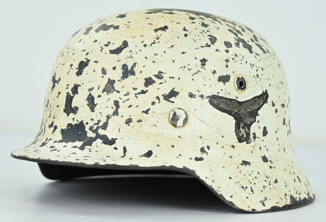 German LW M35 DD Winter Camo Helmet