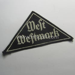 'HJ' ('Hitlerjugend') ie. 'BDM' ('Bund Deutscher Mädel'-) district-triangle...