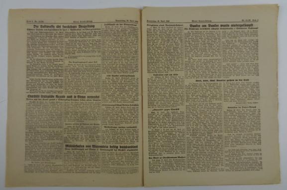 German Illustrierte Kronen Zeitung 30 April 1942