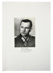 Signature of Waffen-SS Knight's Cross Recipient 'Wilhelm Schlüter'