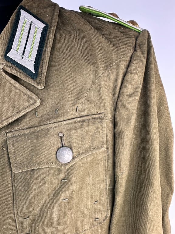 Army (Heer) tropical ‘Afrikakorps’ Feldbluse for mountain trooper ‘Gebirgsjäger’ officer